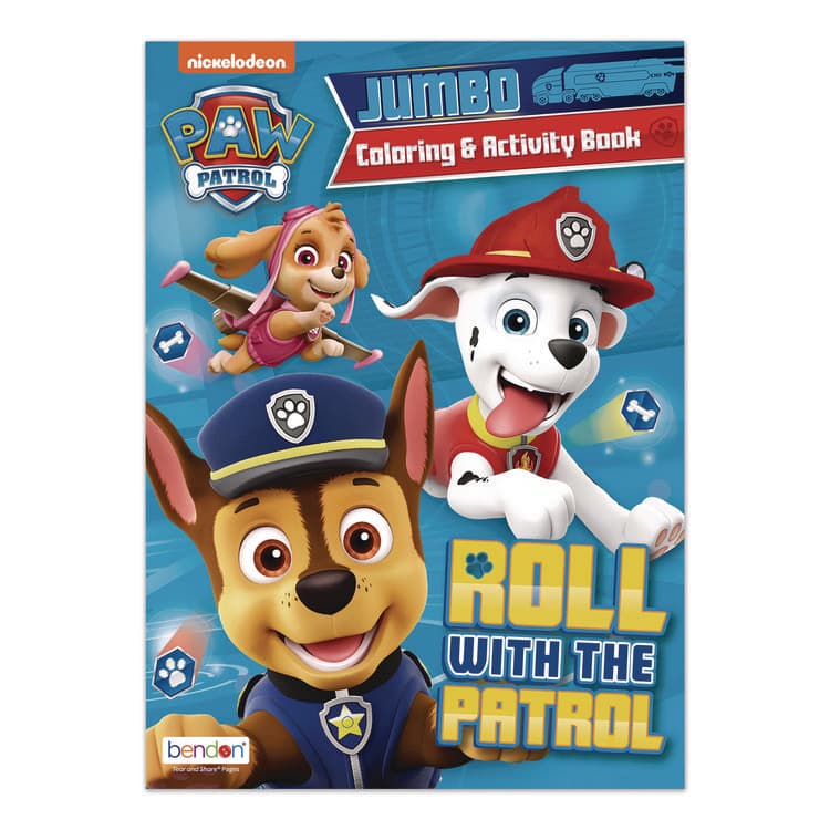 BENDON Nickelodeon Paw Patrol Jumbo Coloring and Activity Book, Ages 3 and Up, 10.75 x 7.75 Sheets, 64 Pages (WLB179051)