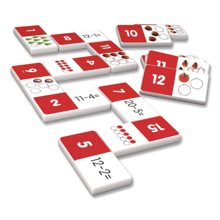 JUNIOR LEARNING Subtraction Dominoes, 1 to 2 Players, Grades K to 5, 28 Pieces (JRL482) thumbnail 3