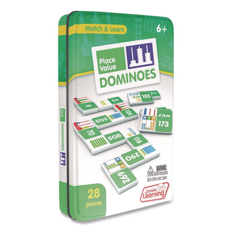 JUNIOR LEARNING Place Value Dominoes, 1 to 2 Players, Grades 1 to 7, 28 Pieces (JRL489) thumbnail 2