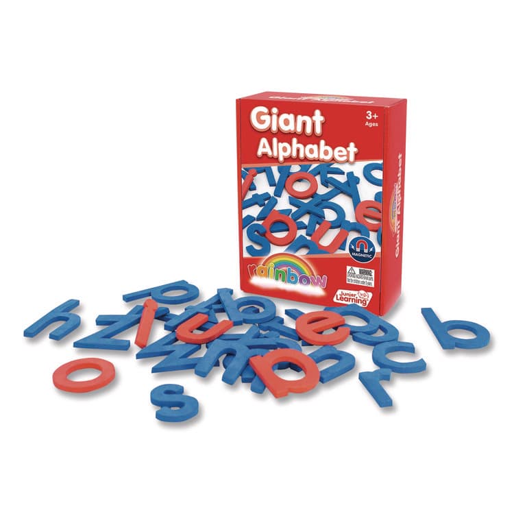JUNIOR LEARNING Rainbow Giant Alphabet, Lowercase Letters, +/- 3" Tall, Blue Consonants, Red Vowels, 26 Pieces (JRL606) thumbnail 2