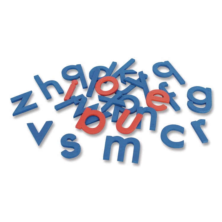 JUNIOR LEARNING Rainbow Giant Alphabet, Lowercase Letters, +/- 3" Tall, Blue Consonants, Red Vowels, 26 Pieces (JRL606) thumbnail 4