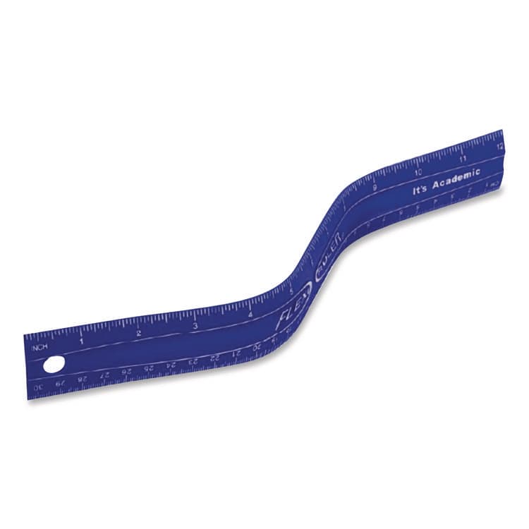STANLEY BOSTITCH Lockermate Flexi Ruler, Standard/Metric, 12" Long, Blue (LCK01137BLUE) thumbnail 2