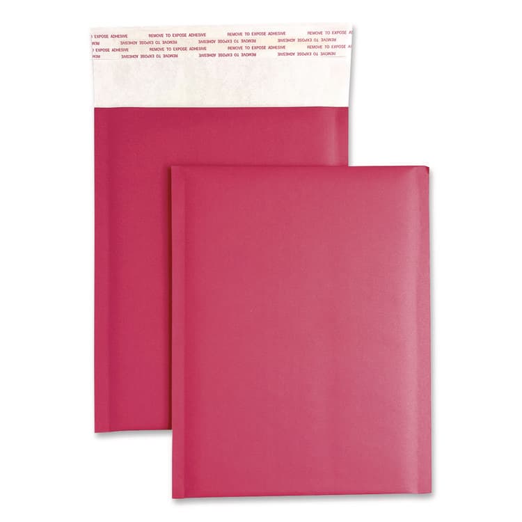 HAPPY MAIL DESIGNER SHIPPING Self-Sealing Bubble Mailer, 6 x 9, Pink, 12/Pack (WLB245155) thumbnail 2