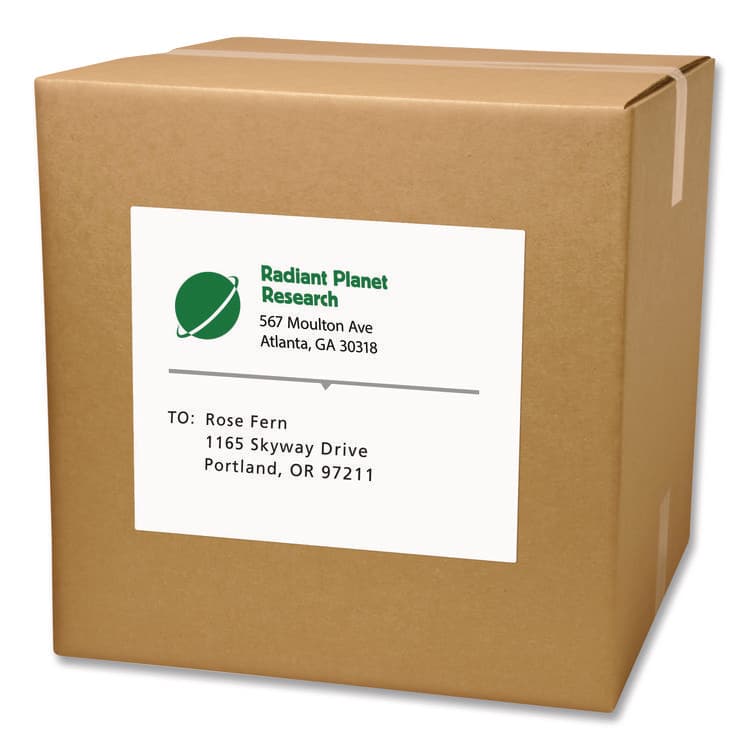 AVERY PRODUCTS CORPORATION White Shipping Labels-Bulk Packs, Inkjet/Laser Printers, 8.5 x 11, White, 500/Carton (AVE91200) thumbnail 2