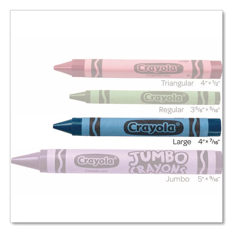 BINNEY & SMITH / CRAYOLA Ultra-Clean Washable Crayons, Large Size, 0.44" x 4", 16 Assorted Colors, 16/Box (CYO523281) thumbnail 4