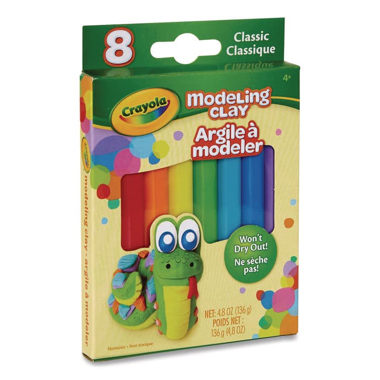 BINNEY & SMITH / CRAYOLA Modeling Clay Assortment, Blue/Green/Light Blue/Orange/Pink/Purple/Red/Yellow, 4.8 oz (CYO570312) thumbnail 4