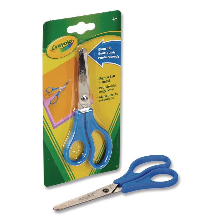 BINNEY & SMITH / CRAYOLA Blunt Tip Kid's Scissors, 5" Cut Length, Straight Blue Handle (CYO693009) thumbnail 2