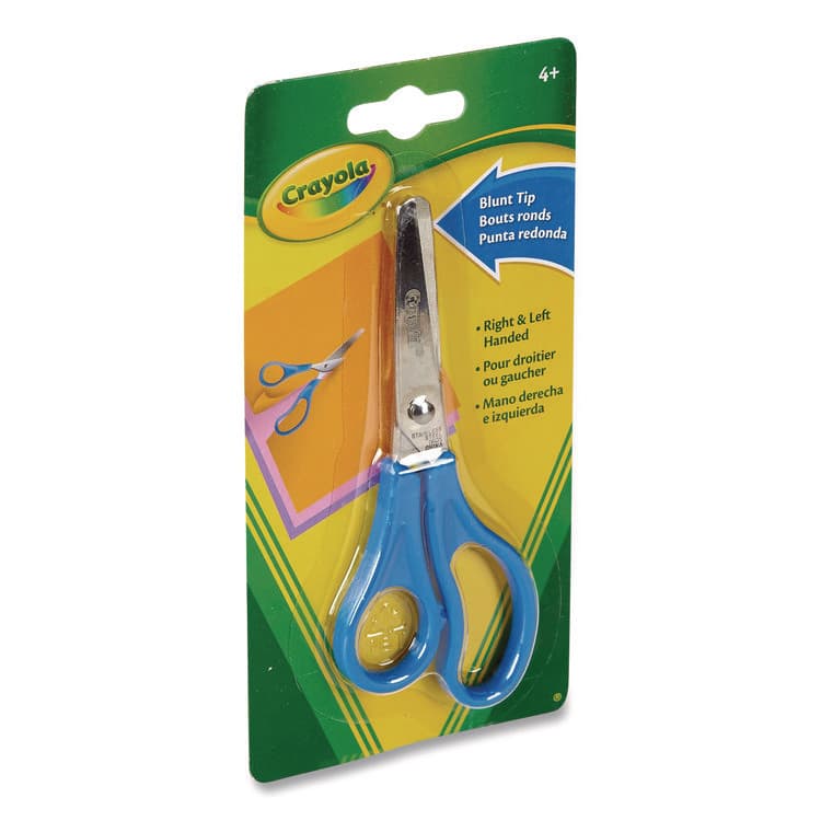 BINNEY & SMITH / CRAYOLA Blunt Tip Kid's Scissors, 5" Cut Length, Straight Blue Handle (CYO693009) thumbnail 4