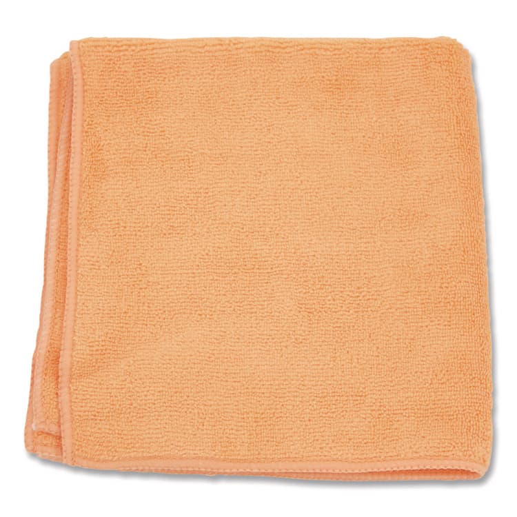 HOSPECO MicroWorks Microfiber Towels, 16 x 16, Orange, Dozen (HOS250OR)