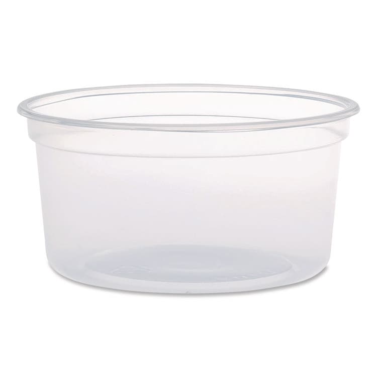 DART MicroGourmet Food Containers, 12 oz, 4.68" Diameter x 2.25"h, Clear, Plastic, 500/Carton (DCCMN120100)