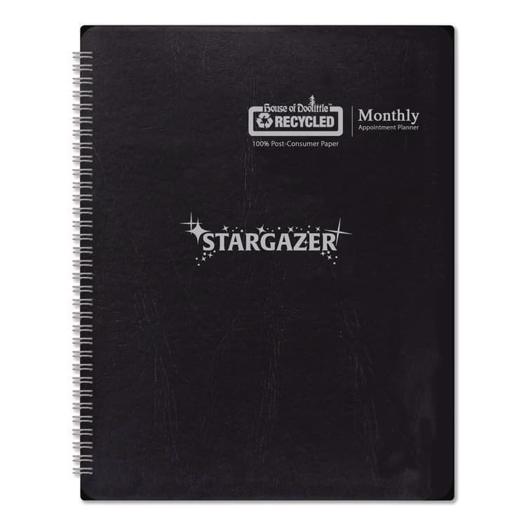 HOUSE OF DOOLITTLE Recycled Stargazer Monthly Planner, Stargazer Artwork, 11 x 7, Black Cover, 13-Month (Dec to Dec): 2026 (HOD21602) thumbnail 4