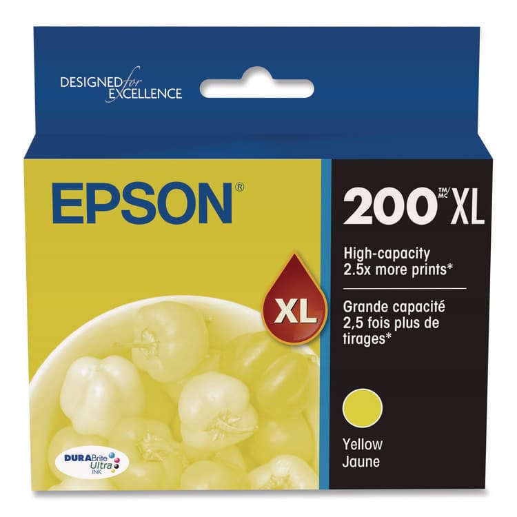 EPSON AMERICA, . T200XL420S (200XL) DURABrite Ultrra High-Yield Ink, Yellow (EPST200XL420S)