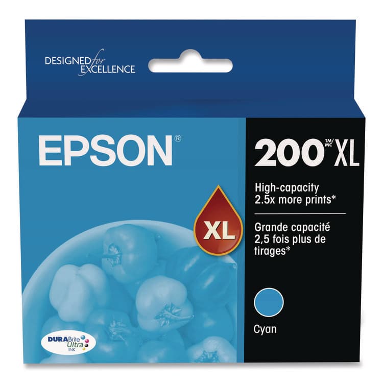 EPSON AMERICA, . T200XL220S (200XL) DURABrite Ultra High-Yield Ink, Cyan (EPST200XL220S)