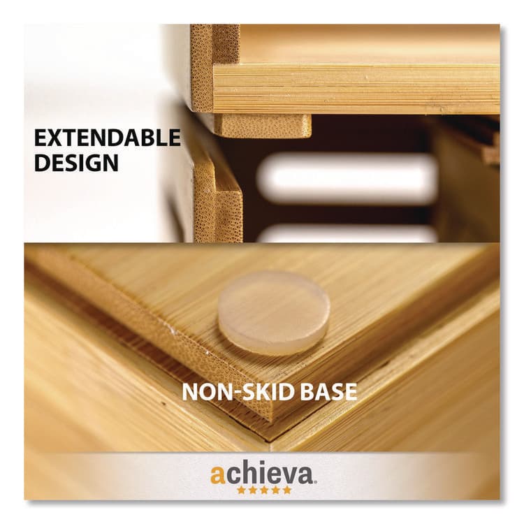 OFFICEMATE INTERNATIONAL CORP. Bamboo Large File Sorter, 9 Sections, A6/A7/A8/A9/Legal/Letter/Tabloid Size Files, 14.09 x 10.04 x 3.82, Brown (OIC71002) thumbnail 4