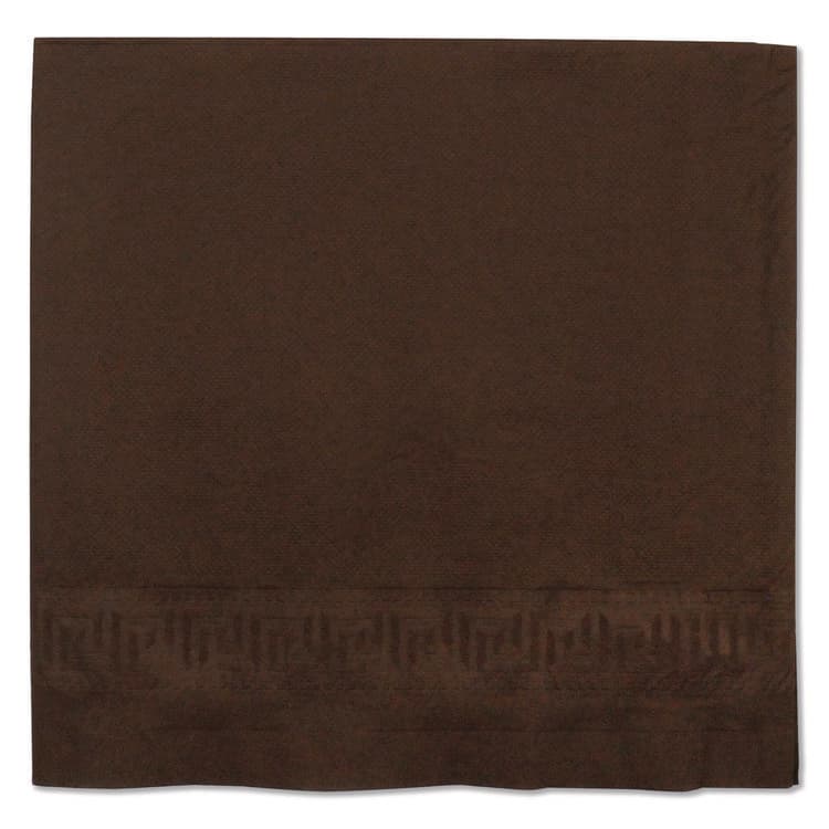 HOFFMASTER Cellutex Table Covers, Poly/Tissue, 54" x 108", Chocolate Brown, 25/Carton (HFM220646) thumbnail 3