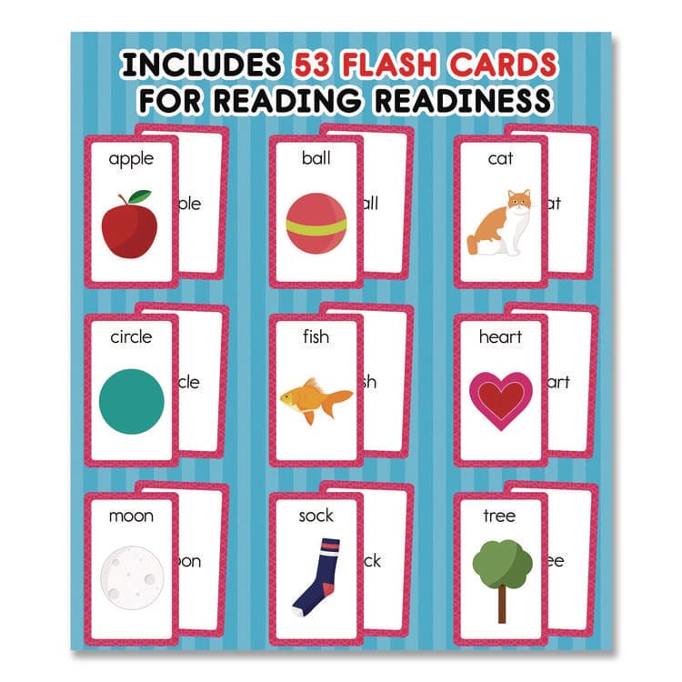 CARSON-DELLOSA EDUCATION First Words Flash Cards, Grades Pre-K to 1, 3.25" x 5.25", Assorted Colors, 54 Cards (CDP0769647197) thumbnail 3