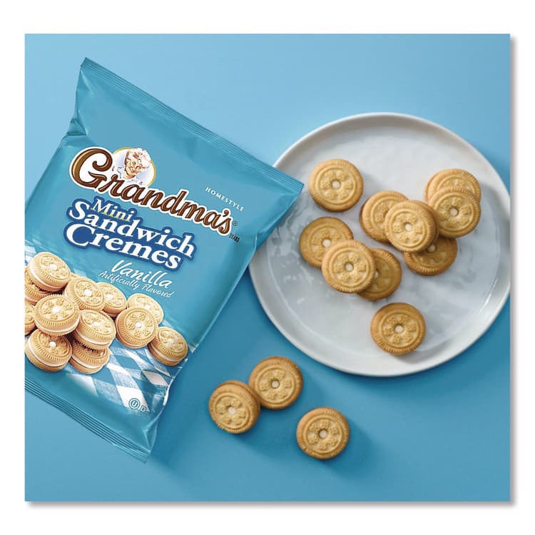 FRITO-LAY, . Mini Vanilla Creme Sandwich Cookies, 2.12 oz Packet, 60/Carton (GRMFRI45096) thumbnail 4