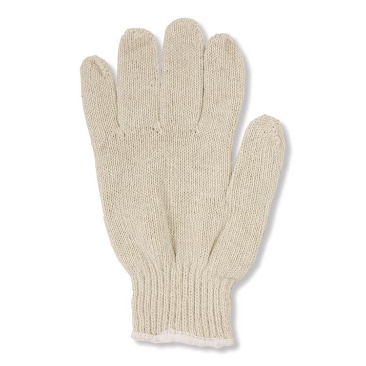 HOSPECO ProWorks String Knit Glove, Reversible, Large, Natural, 12 Pairs (HOSGWSKNL) thumbnail 3