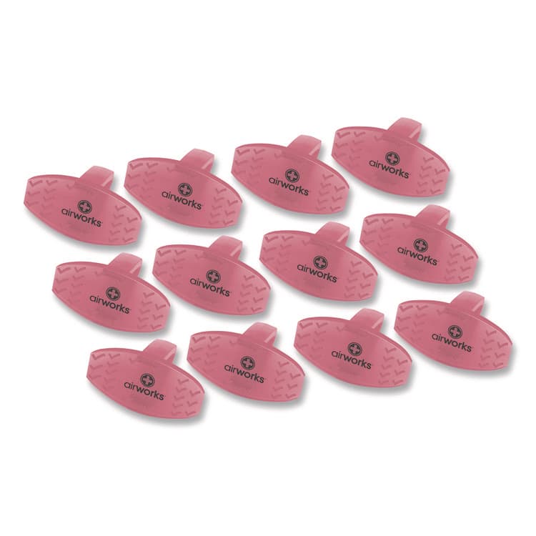 HOSPECO AirWorks Bowl Clips, Fruit Basket Scent, Light Red, Dozen (HOSAWBC229)