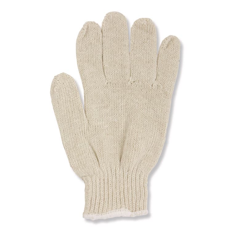HOSPECO ProWorks String Knit Glove, Reversible, Large, Natural, 12 Pairs (HOSGWSKNL) thumbnail 2