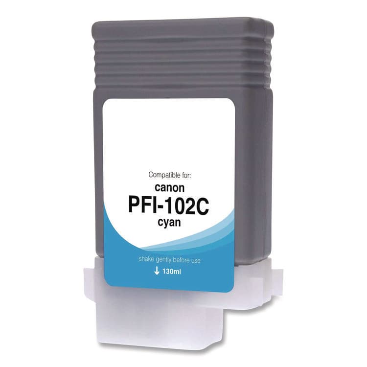 CLOVER IMAGING GROUP Compatible Cyan Ink, Replacement for PFI-102 (0896B001), 130 mL (CTGWCPFI102C)