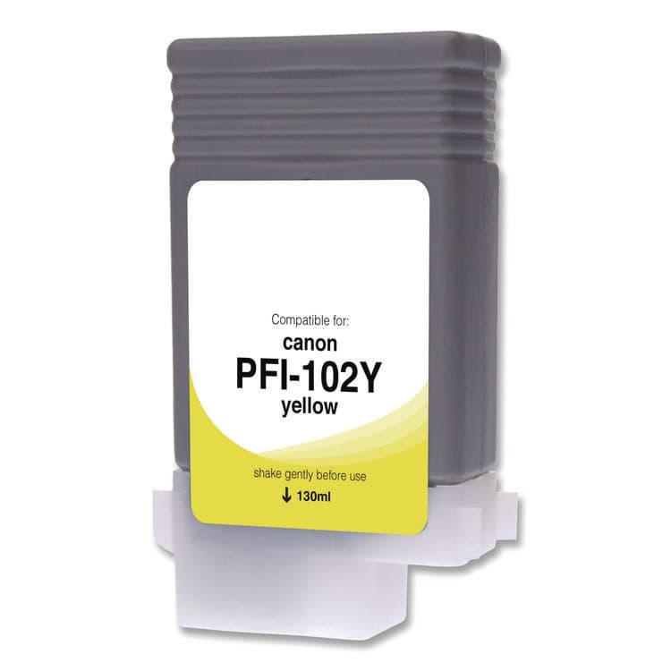 CLOVER IMAGING GROUP Compatible Yellow Ink, Replacement for PFI-102 (0898B001), 130 mL (CTGWCPFI102Y)