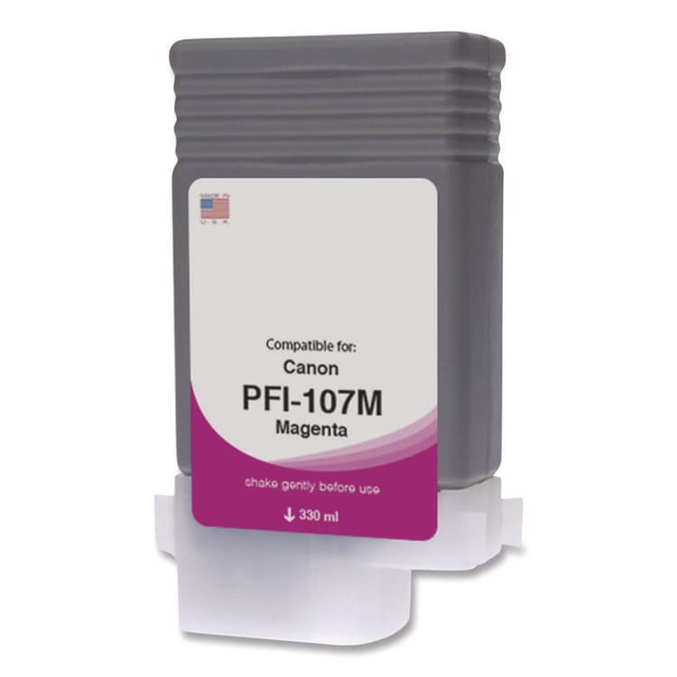 CLOVER IMAGING GROUP Compatible Magenta Ink, Replacement for PFI-107 (6707B001AA), 130 mL (CTGWCPFI107M)