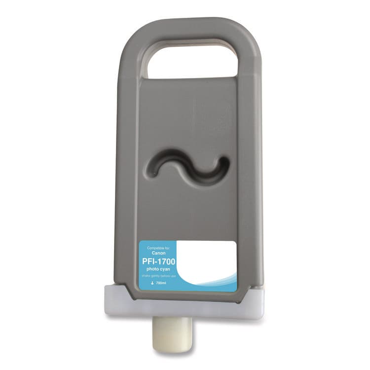 CLOVER IMAGING GROUP Compatible Photo Cyan Ink, Replacement for PFI-1700 (0779C001AA), 700 mL (CTGWCPFI1700PC)