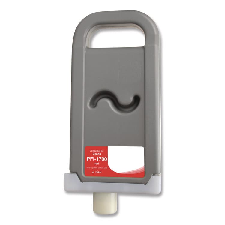 CLOVER IMAGING GROUP Compatible Red Ink, Replacement for PFI-1700 (0783C001AA), 700 mL (CTGWCPFI1700R)