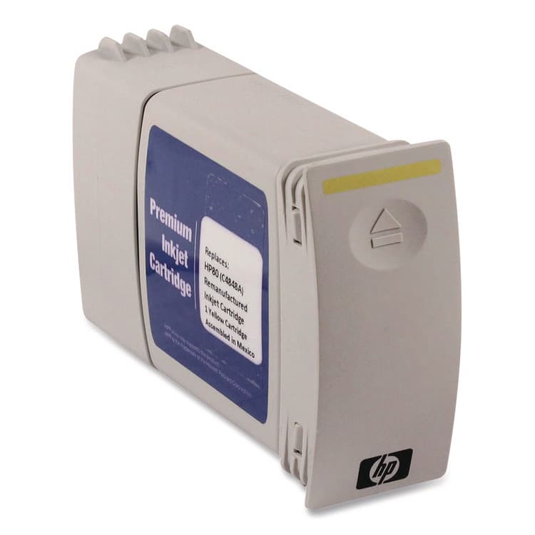 CLOVER IMAGING GROUP Remanufactured Yellow High-Yield Ink, Replacement for 80 (C4848A), 350 mL (CTGWH80Y)