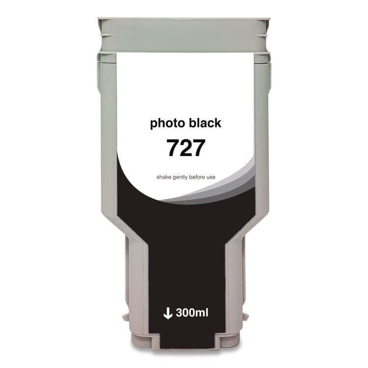 CLOVER IMAGING GROUP Compatible Photo Black High-Yield Ink, Replacement for 727XL (F9J79A), 300 mL (CTGWH727XLPB)