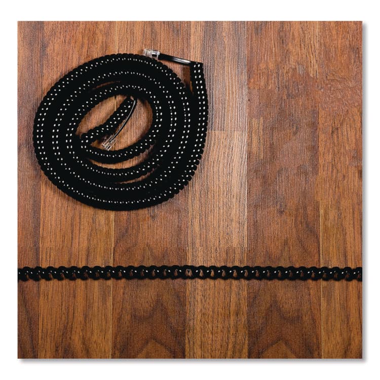 JASCO PRODUCTS COMPANY Coiled Phone Cord, Plug/Plug, 12 ft, Black (PWG2763986177) thumbnail 4