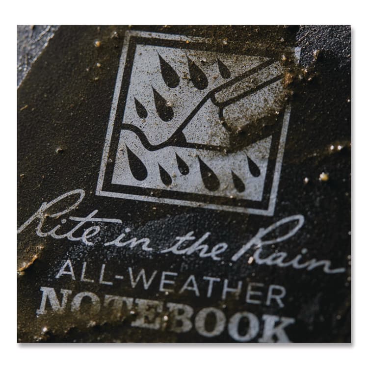 JL DARLING CORPORATION All-Weather Wire-O Notebook, 1-Subject, Universal: Narrow Rule and Quadrille Rule, Black Cover, (32) 7 x 4.63 Sheets (RIR773) thumbnail 2