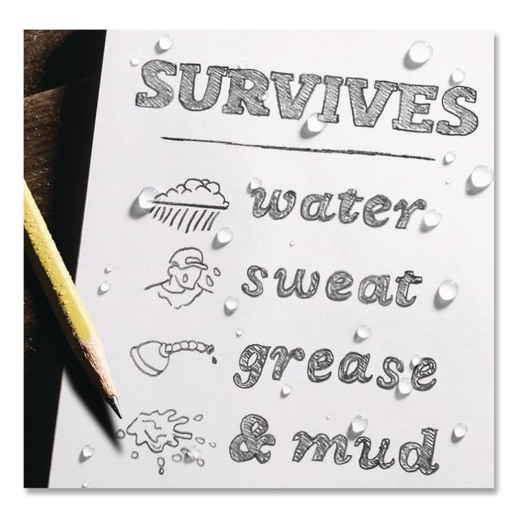 JL DARLING CORPORATION All-Weather Wire-O Notebook, 1-Subject, Universal: Narrow Rule and Quadrille Rule, Black Cover, (32) 7 x 4.63 Sheets (RIR773) thumbnail 3