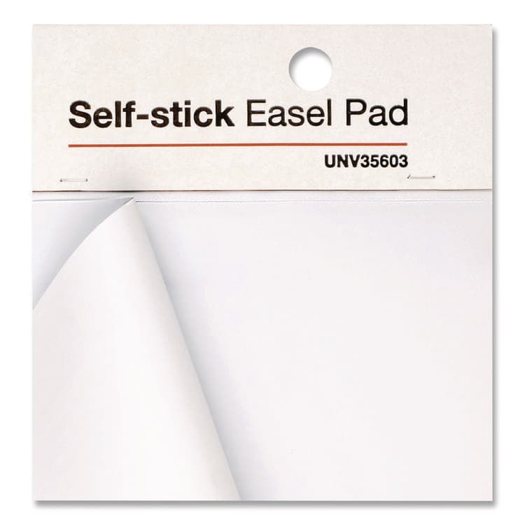 UNIVERSAL OFFICE PRODUCTS Self-Stick Easel Pad, Unruled, (30) White 25 x 30 Sheets, 2/Carton (UNV35603) thumbnail 3