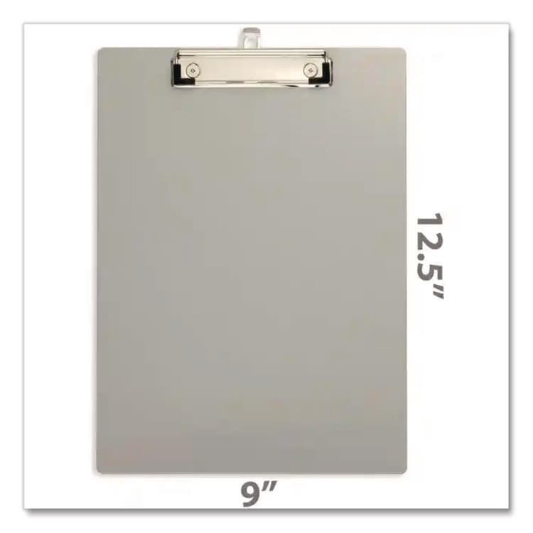 OFFICEMATE INTERNATIONAL CORP. Officemate Aluminum Magnetic Clipboard, 1.5" Clip Capacity, Holds 8 x 11 Sheets, Gray (OIC83217) thumbnail 3
