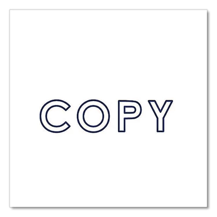 MARKING PRODUCTS, Pre-Inked Message Stamp, COPY, 1.63" x 0.38", Blue Ink (MKG034501) thumbnail 3