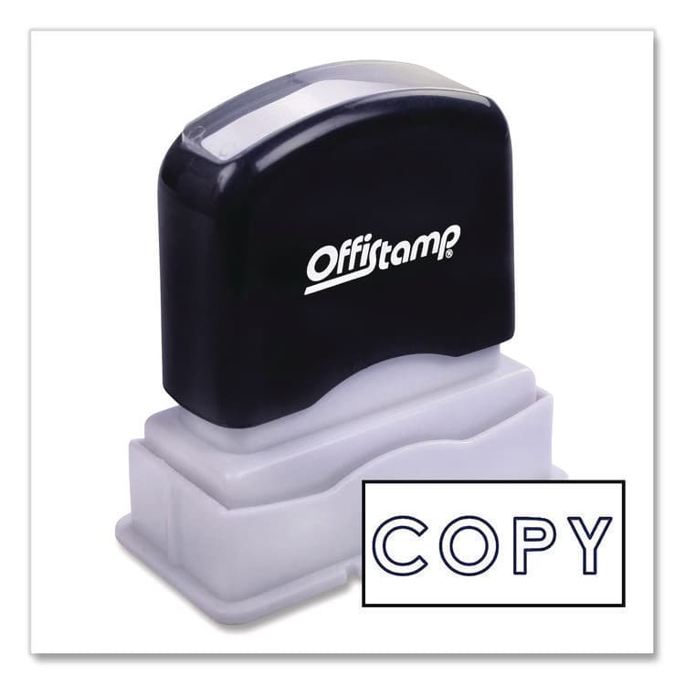 MARKING PRODUCTS, Pre-Inked Message Stamp, COPY, 1.63" x 0.38", Blue Ink (MKG034501)