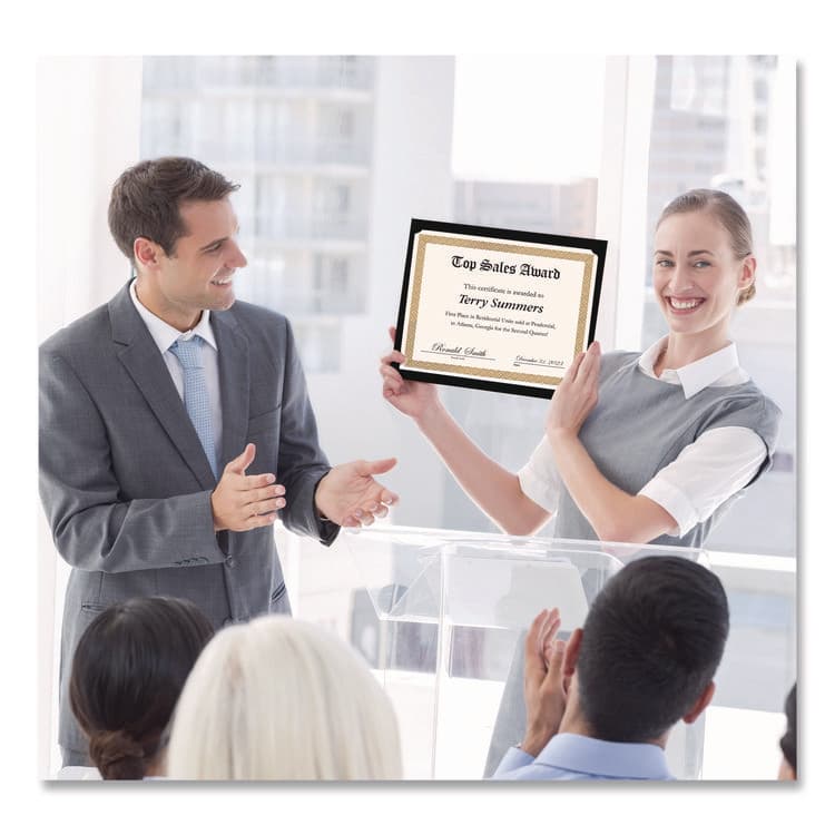 COSCO Foil Border Certificates, 8.5 x 11, Ivory/Gold with Gold Braided Border, 15/Pack (GRP963006) thumbnail 4
