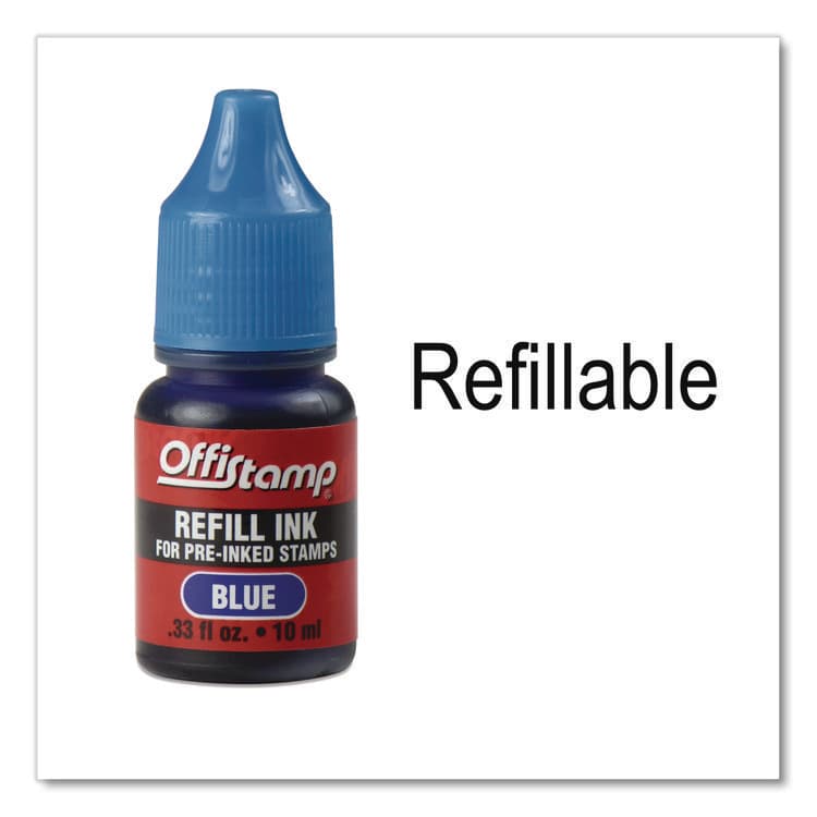 MARKING PRODUCTS, Pre-Inked Message Stamp, COPY, 1.63" x 0.38", Blue Ink (MKG034501) thumbnail 4