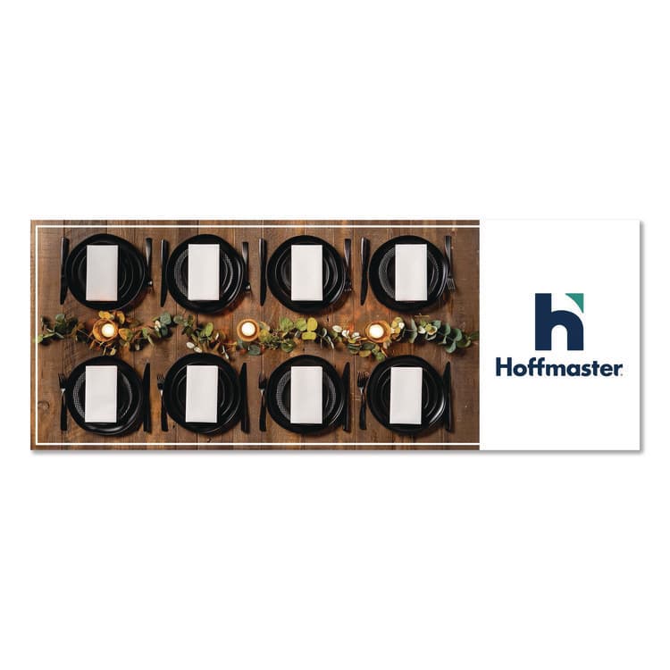 HOFFMASTER Airlaid Flat Pack Napkins, 16 x 16, Black, 500/Carton (HFM125070) thumbnail 4