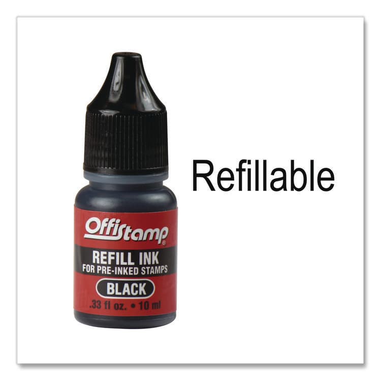 MARKING PRODUCTS, Un-Inked Replacement Pad for Self-Inking Stamps, One-Color, Compatible with Black Ink Only, 1.13" x 0.75", 3/Pack (MKG034514) thumbnail 4