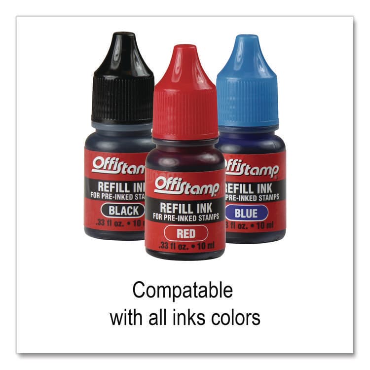 MARKING PRODUCTS, Un-Inked Replacement Pad for Self-Inking Stamps, Two-Color, Compatible with All Ink Colors, 1.88" x 1.13", 3/Pack (MKG034515) thumbnail 4