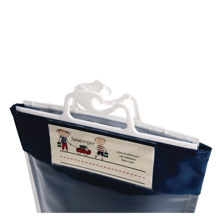 VICTOR SYSTEMS/KARDEX Seat Sack Read-n-Go Reading Bag, 10.5 x 2 x 16, Blue (SSK00080) thumbnail 3