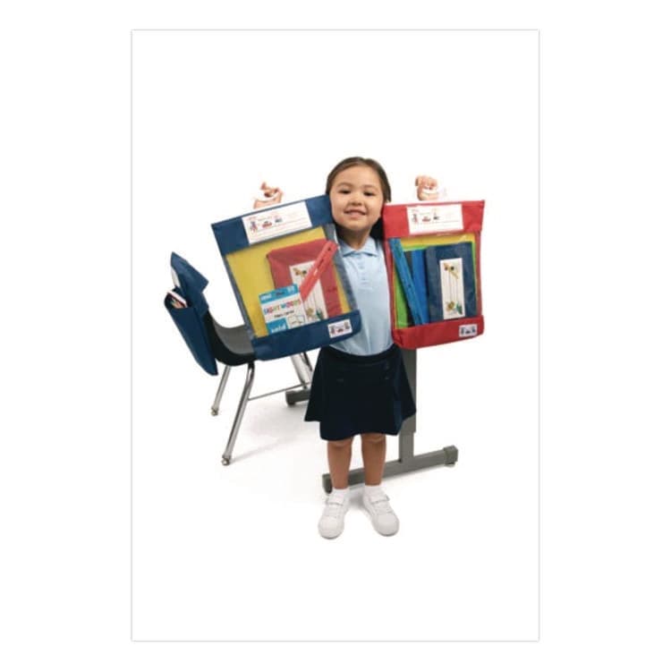 VICTOR SYSTEMS/KARDEX Seat Sack Read-N-Go Book Bag, 10.5 x 2 x 16, Red (SSK10080) thumbnail 4