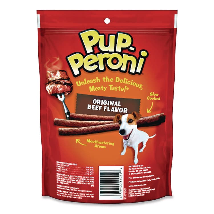 BIG HEART PET Original Beef Flavor Dog Snack Sticks, 8 oz Pouch, 8/Carton (PPXSMU51021CS) thumbnail 2