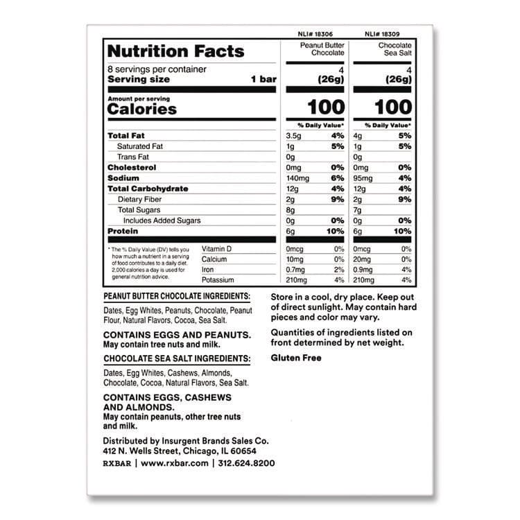 KELLOGG'S Minis Protein Bars, Chocolate Sea Salt and Peanut Butter Chocolate, 0.9 oz Bar, 8/Box (RXBKEE00190) thumbnail 4