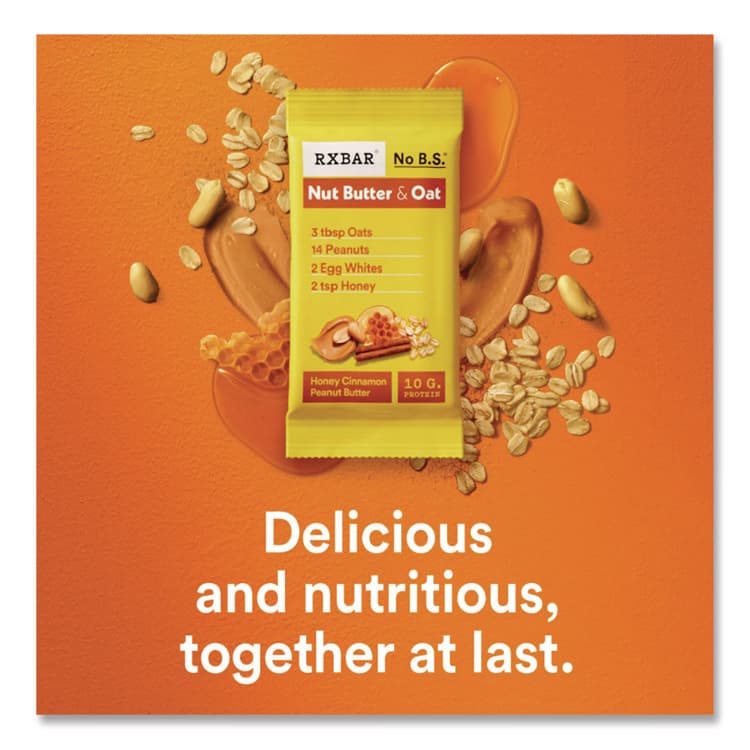 KELLOGG'S Gluten-Free Honey Cinnamon Peanut Butter Protein Bar, 1.9 oz Bar, 12/Box (RXBKEE00533) thumbnail 3