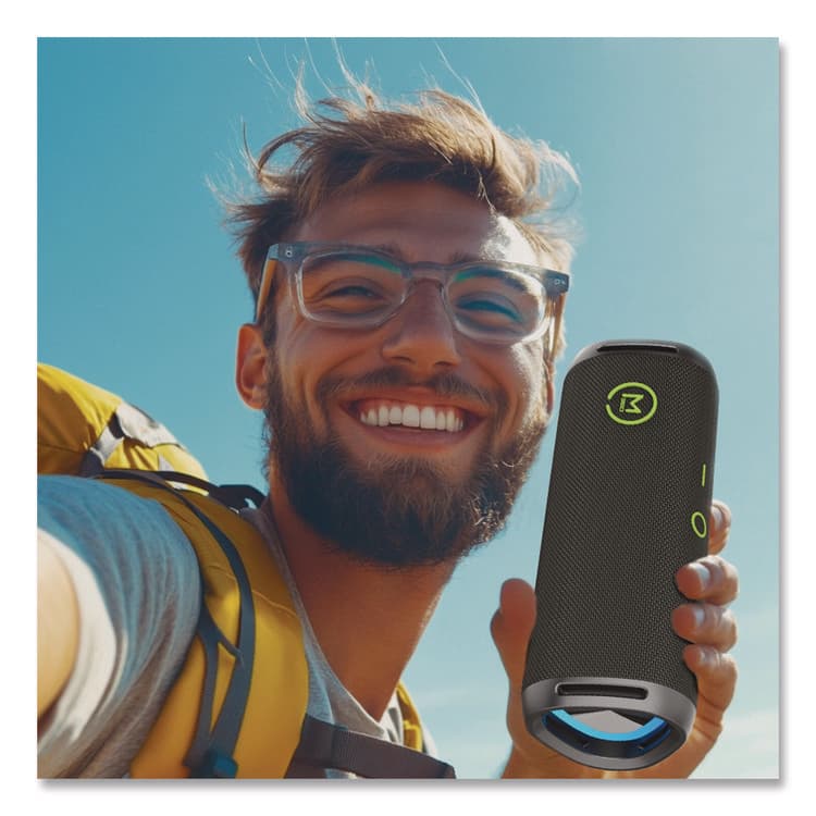 CREATIVE MARKETING, . Soundstage Pro Bluetooth Speaker, USB Type-C to USB A, Black (MHSBT8850DSP) thumbnail 4