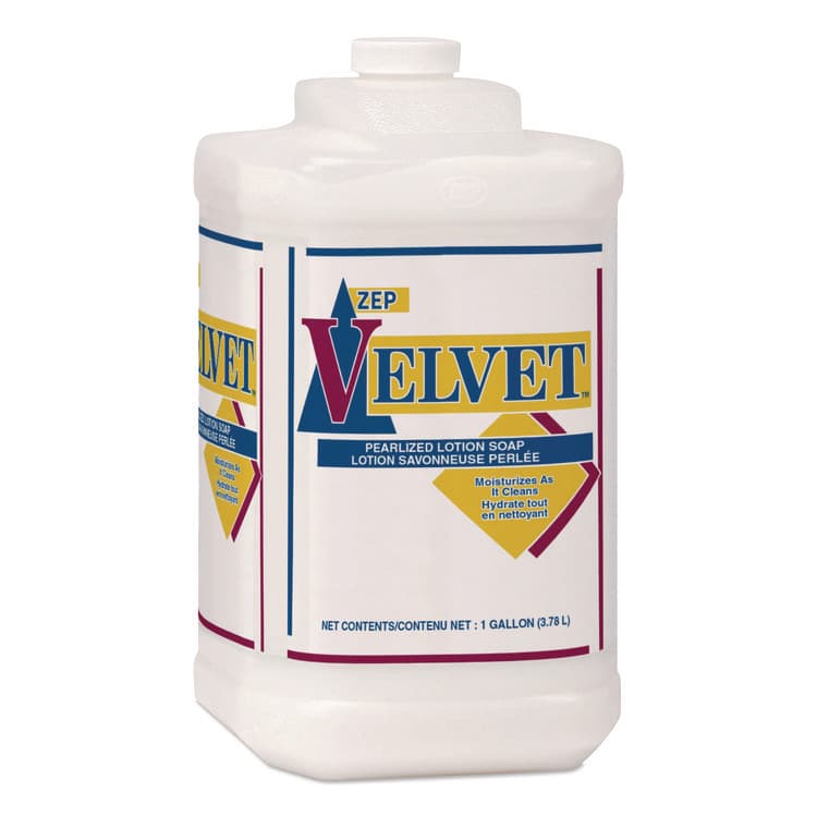 ZEP . Velvet Lotion Soap, Pleasant Scent, 1 gal Bottle, 4/Carton (ZPE95824)